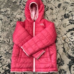 North Face girls reversible coat